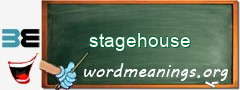 WordMeaning blackboard for stagehouse